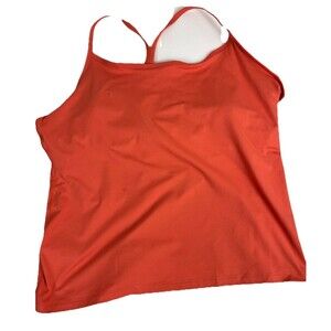 Eddie Bauer Tank Top Cami Shelf Bra Y Back Moisture Wicking Odor Control XXL NWT